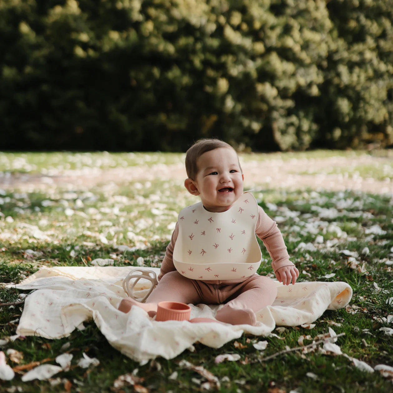 Silicone Baby Bib Bows