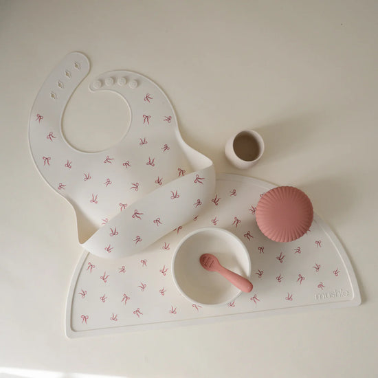 Silicone Baby Bib Bows