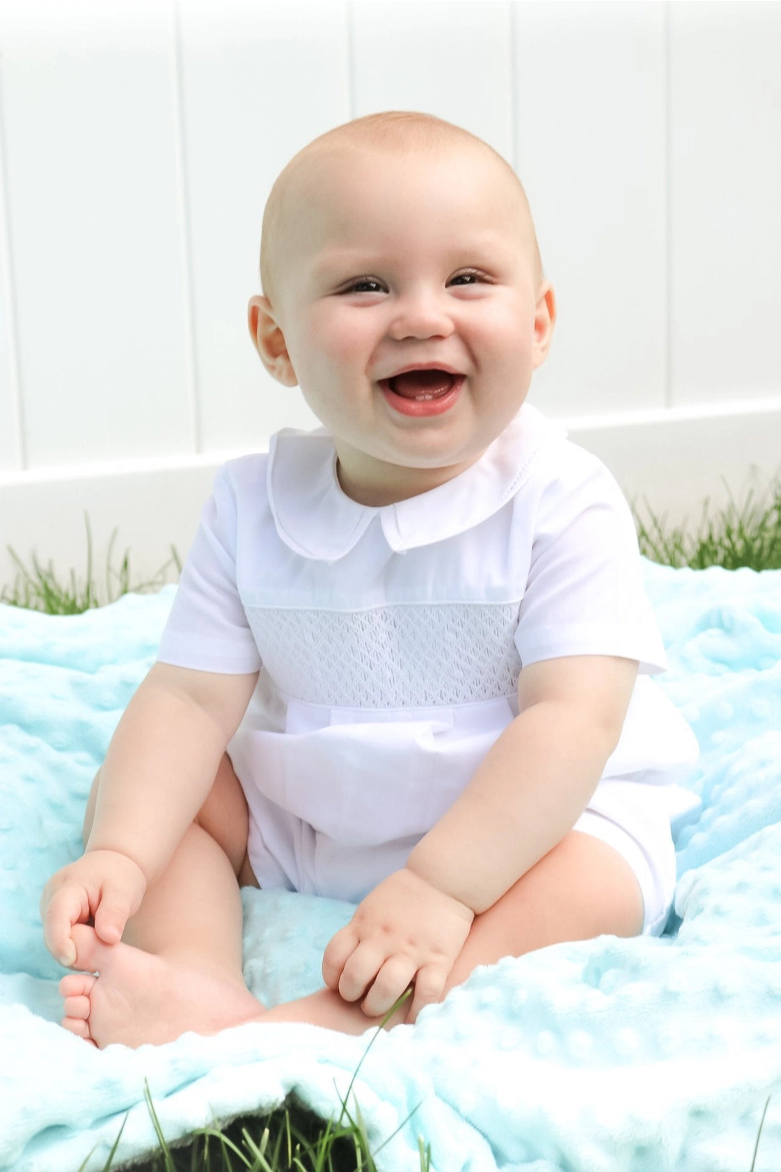 Diamond Smocked Romper