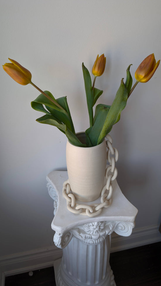 Chainlink Ceramic Vase III