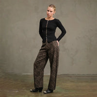 Slim Fit Knit Button Top