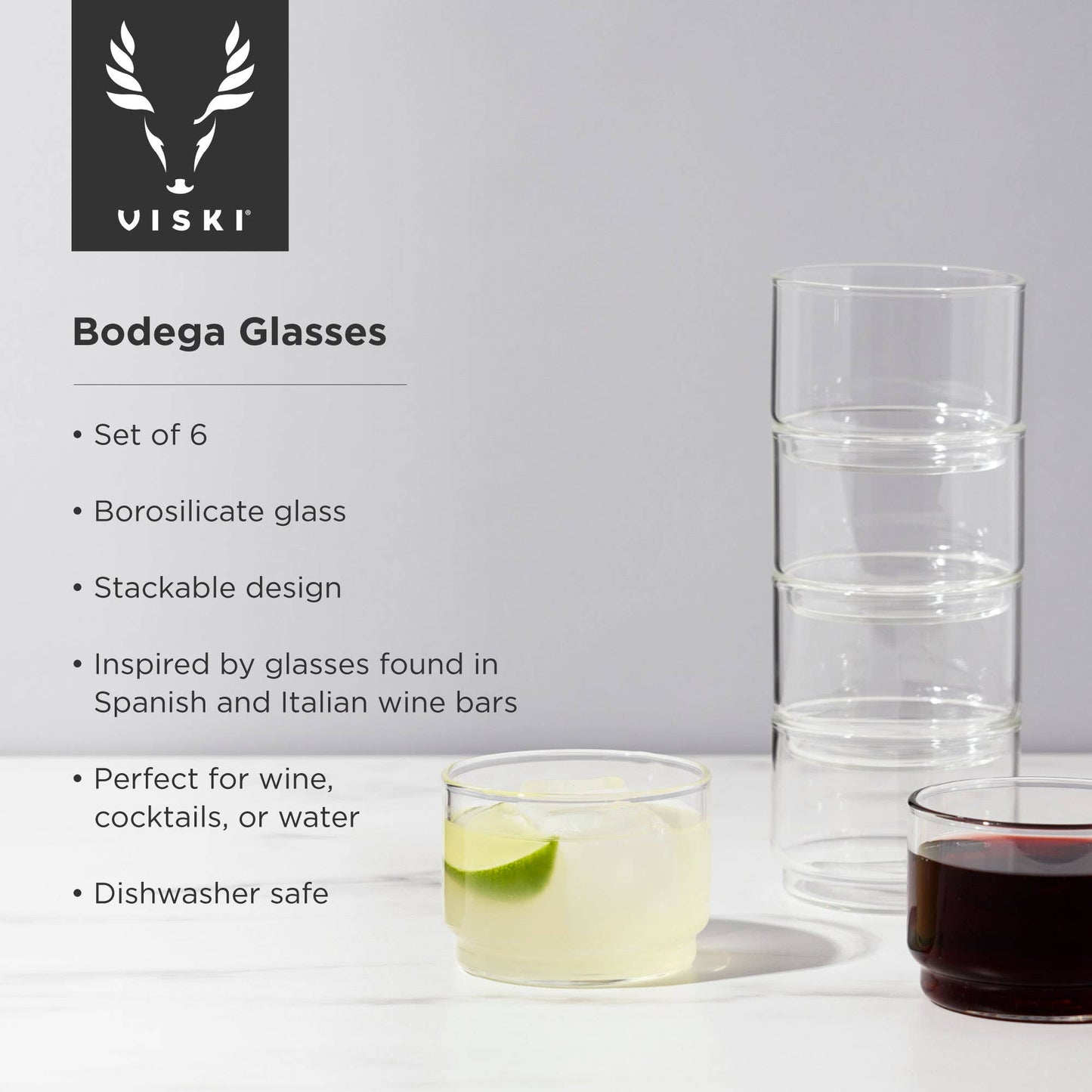 Stackable Bodega Glasses