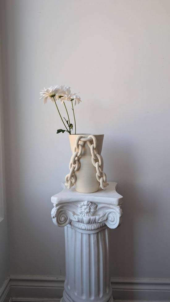 Chainlink Ceramic Vase I