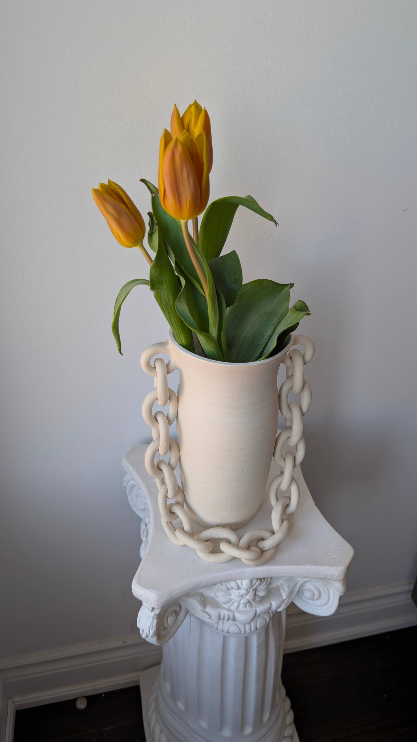 Chainlink Ceramic Vase II
