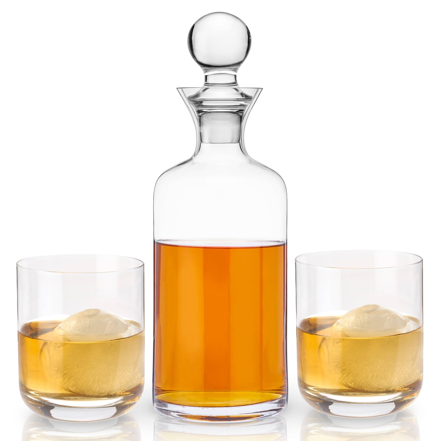 Raye™ Modern Crystal Decanter & Tumblers Set - Set of 3
