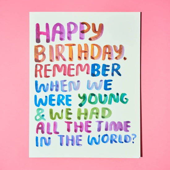 Remember When Birthday Card