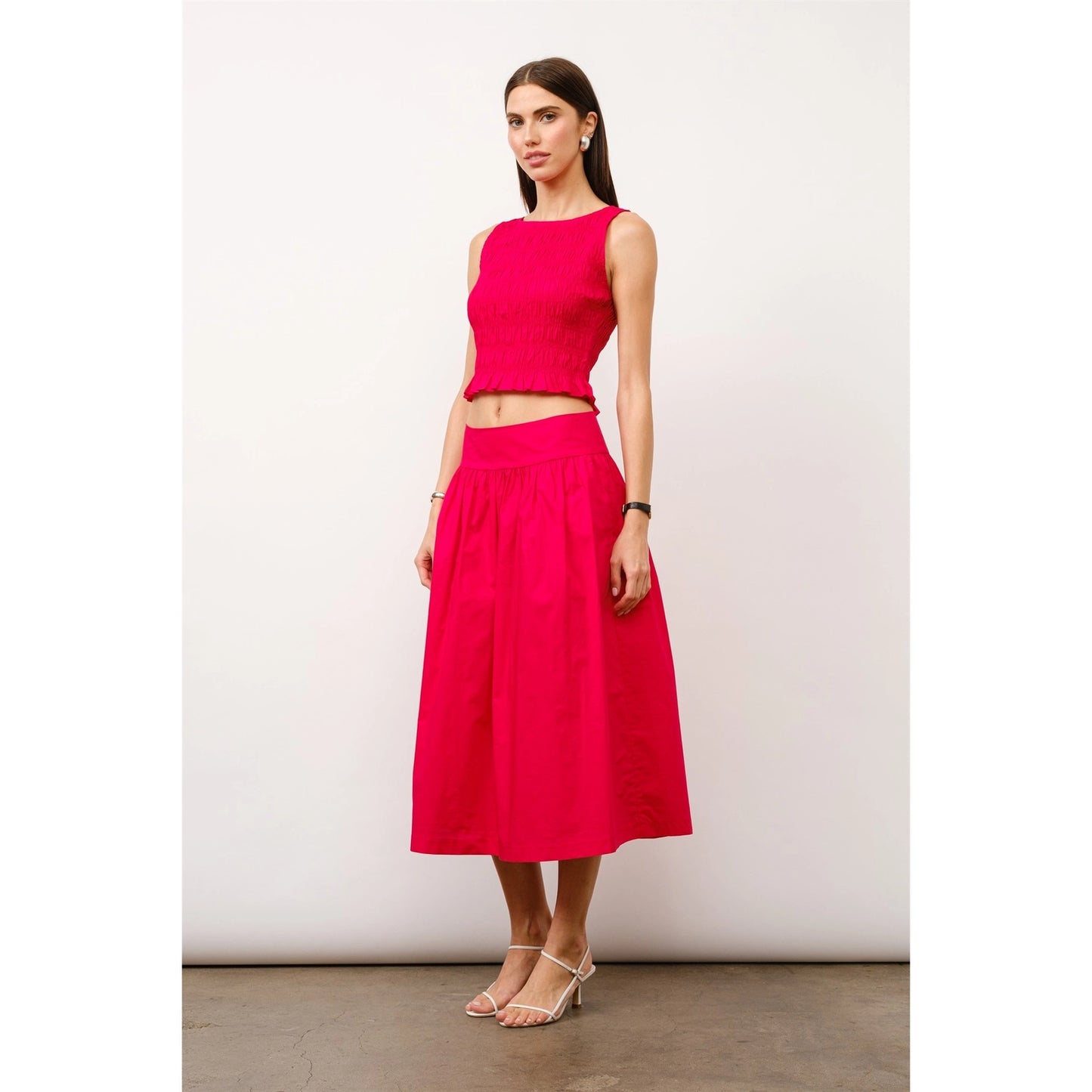 Hadley Smocked Bodice Poplin Top