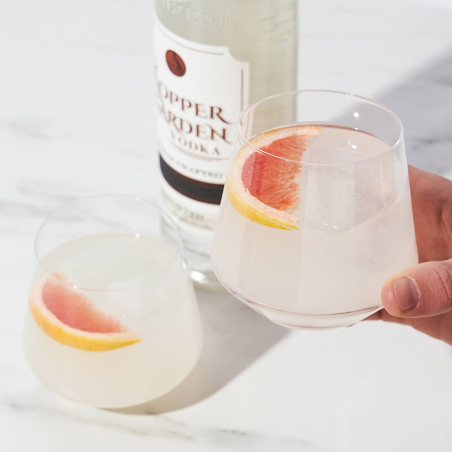 Raye™ Angled Crystal Lowball Cocktail Glasses - Set of 2