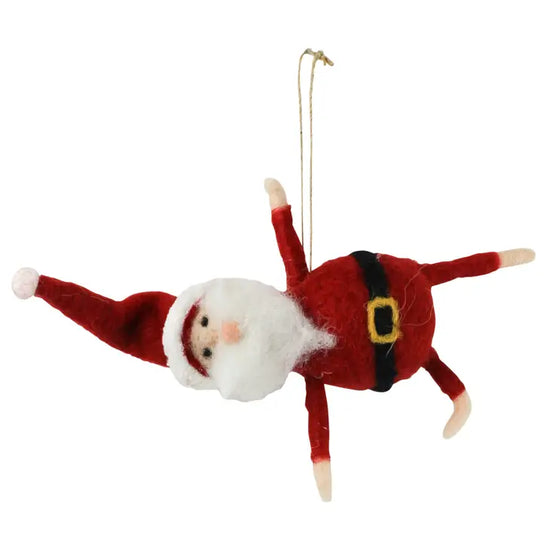 Yoga Santa Ornamnet