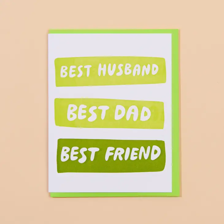 Best Husband, Dad, Friend Card