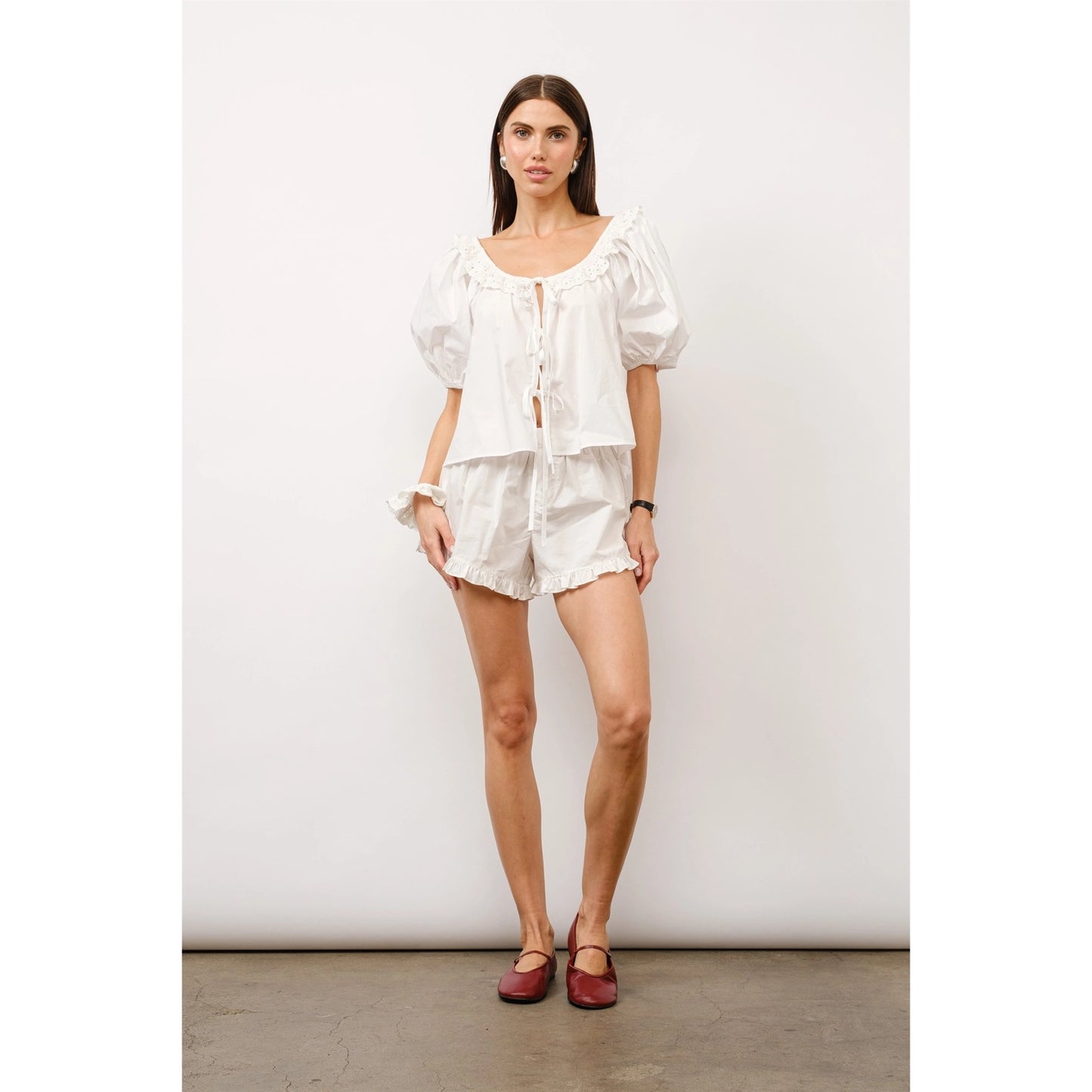 Thea Ruffle Hem Boxer Shorts