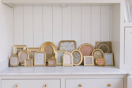 Gold Oval Photo Frame