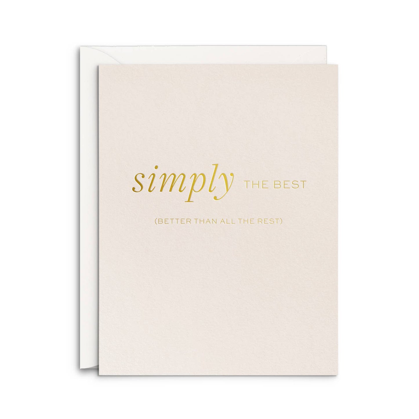 Simply Best Card