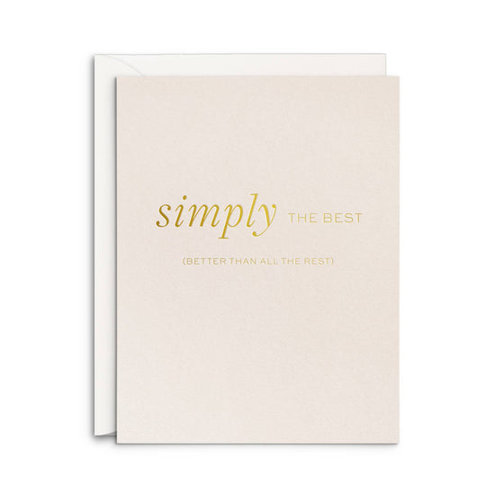 Simply Best Card