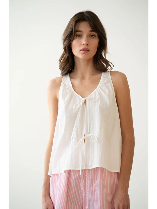 Ruched Plunging Neckline Sleveless Top