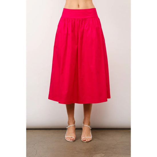Hadley Gathered Midi Skirt