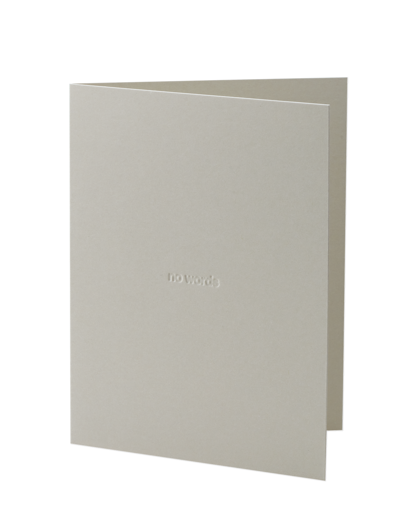 No Words Card