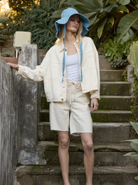 Minimal Everyday Cotton Trucker Jacket