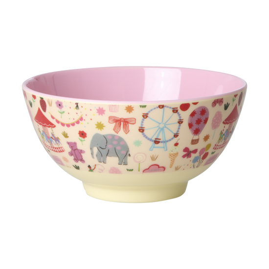 Fun Fair Pink Medium Melamine Bowl