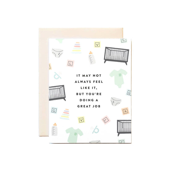 Doing a Great Job Baby Card