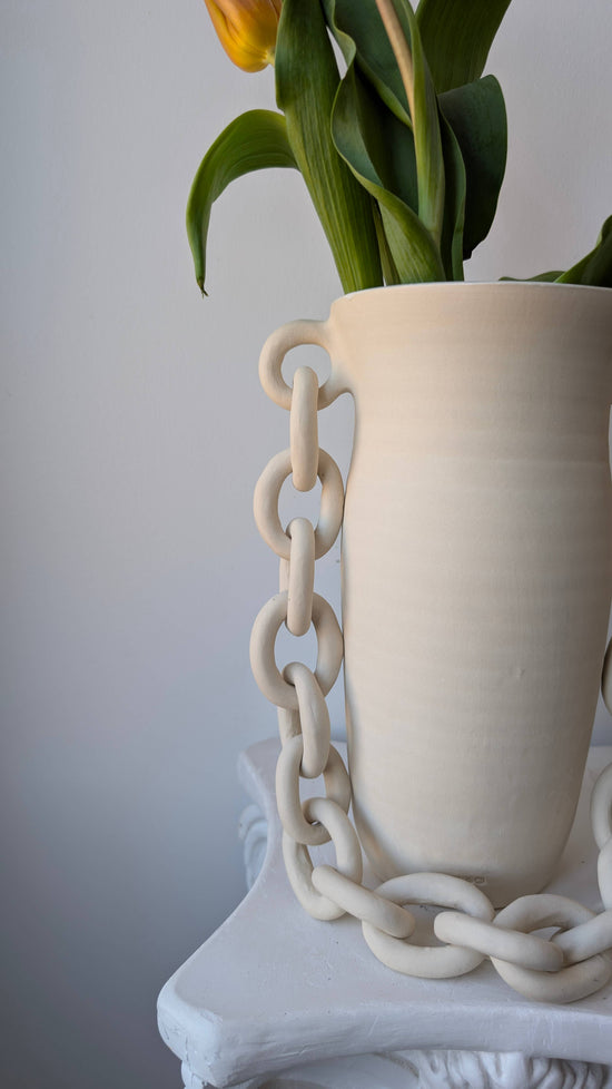 Chainlink Ceramic Vase II