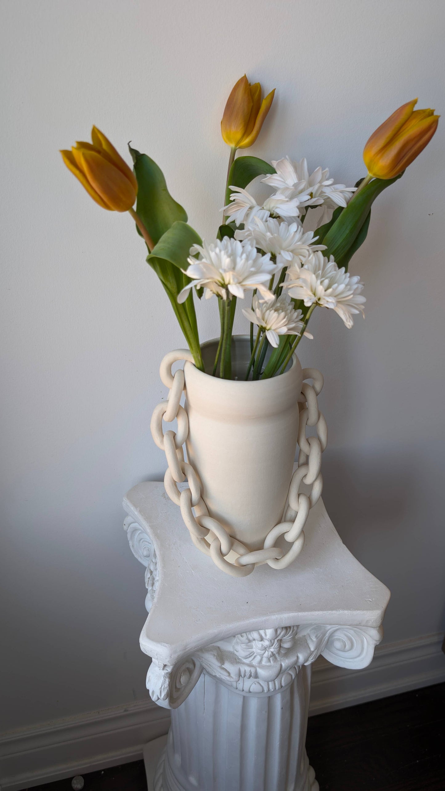 Chainlink Ceramic Vase IV