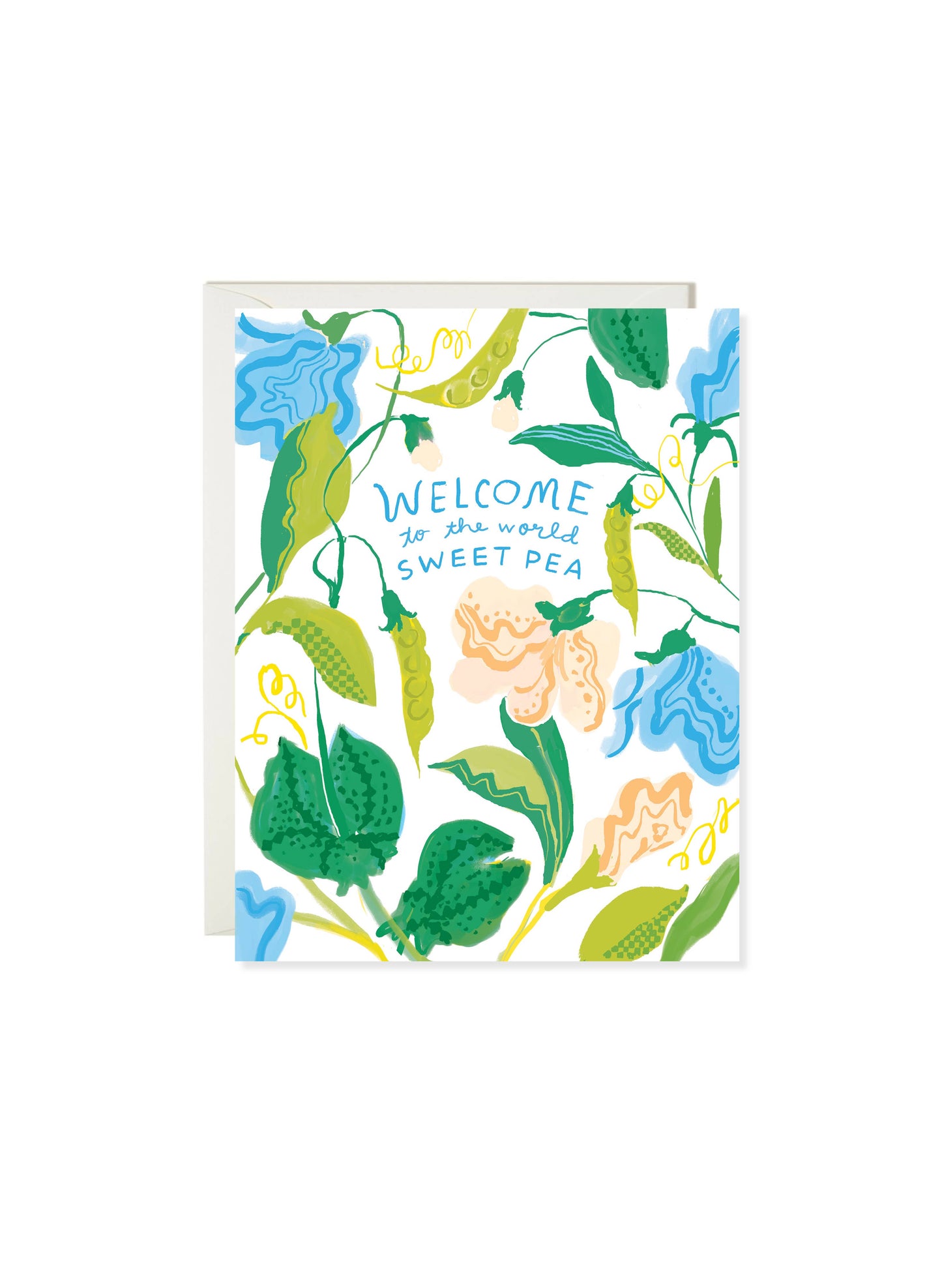 Sweet Pea Baby Card