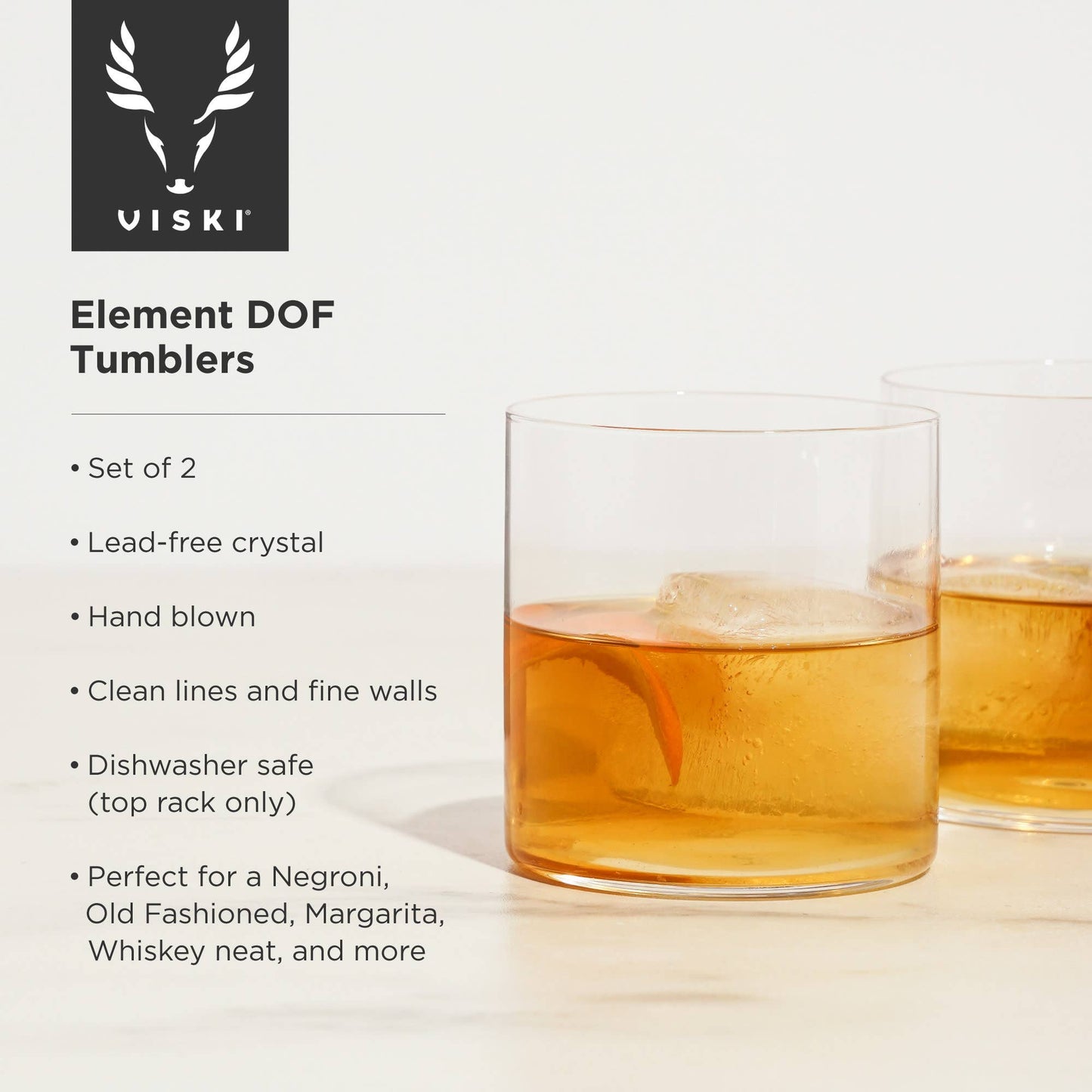 Raye Element Crystal Rocks Tumblers