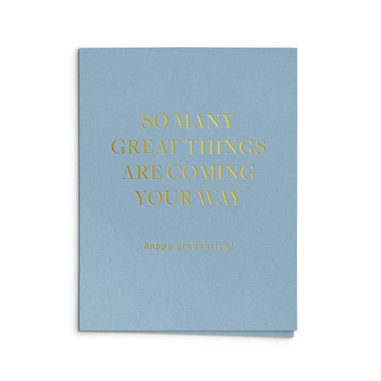 Great Things Graduation Card