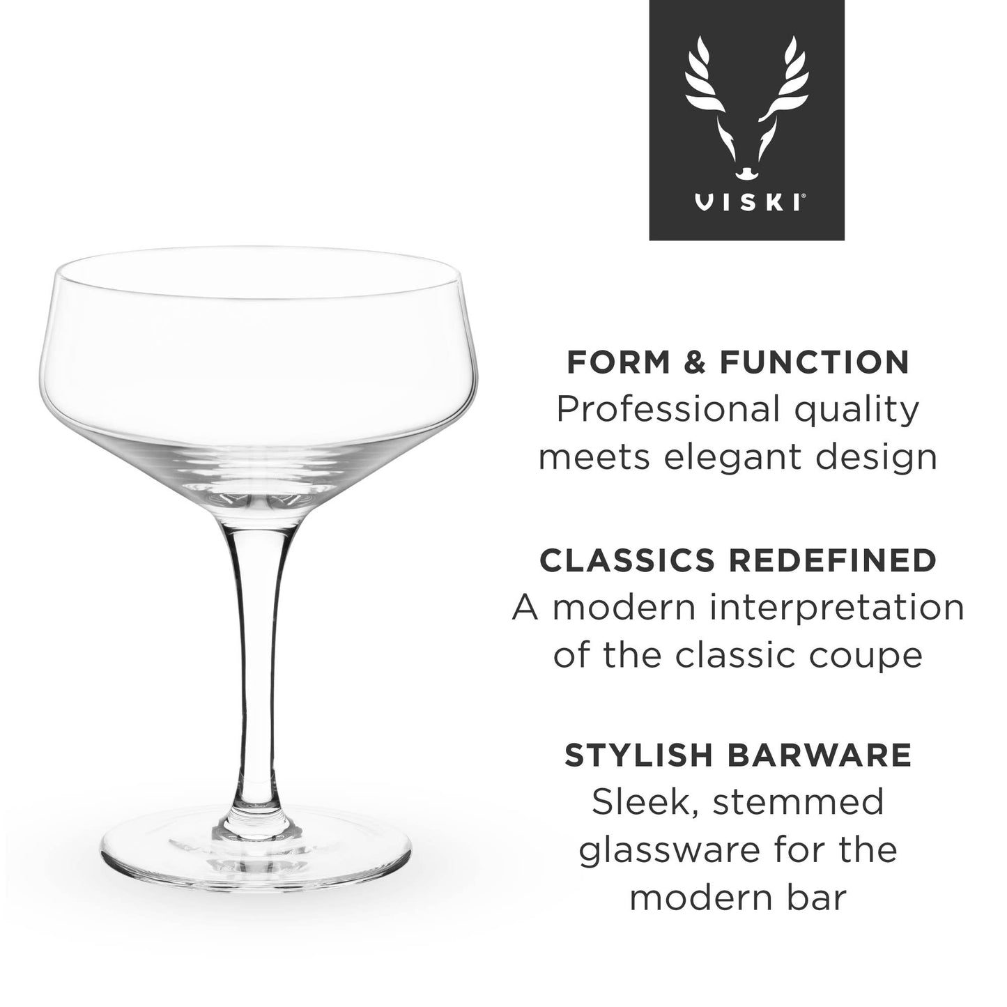 Raye Angled Crystal Coupe Glasses