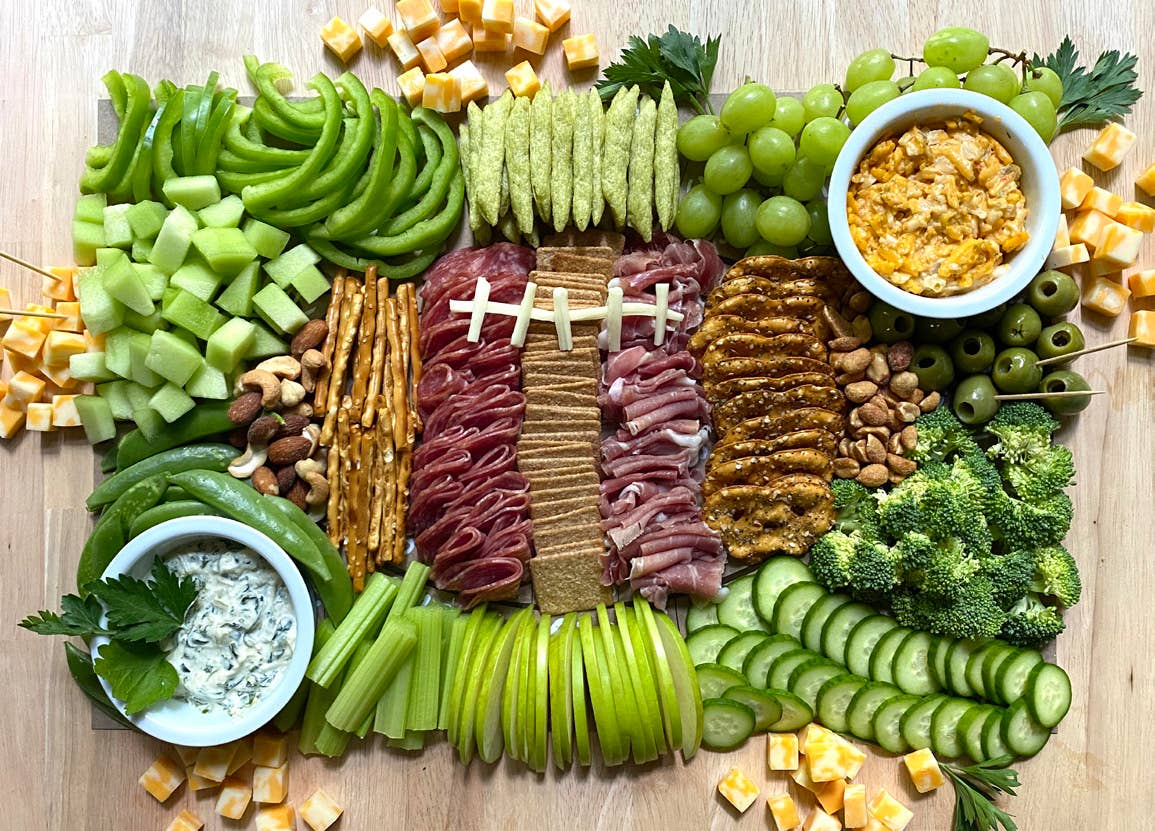 Football Charcuterie Cheat Sheet