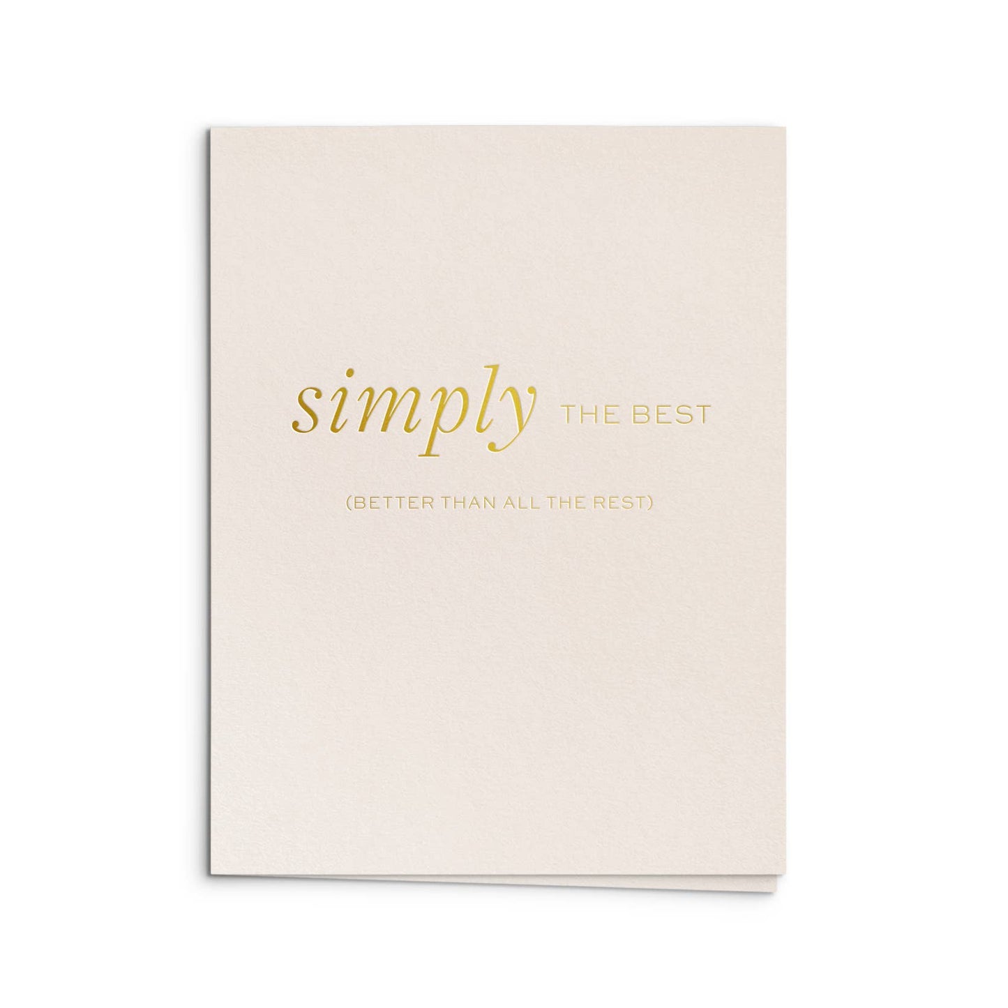 Simply Best Card