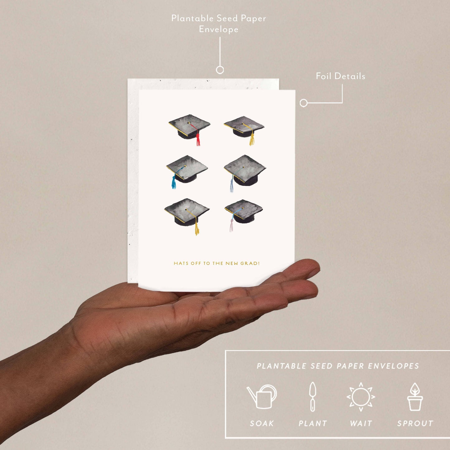 Hats Off Graduation Card