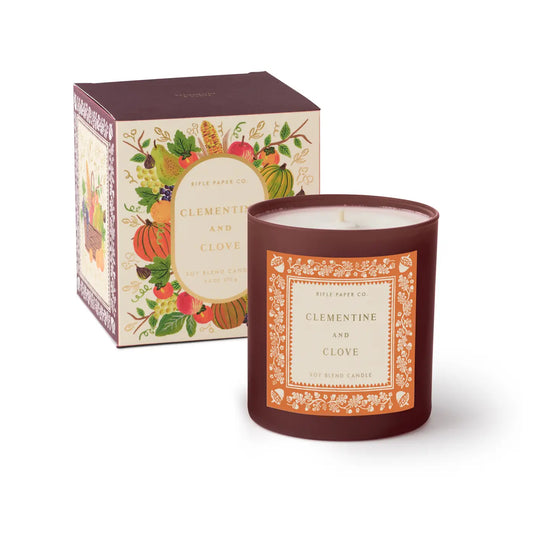 Clementine & Clove 9 oz Glass Candle