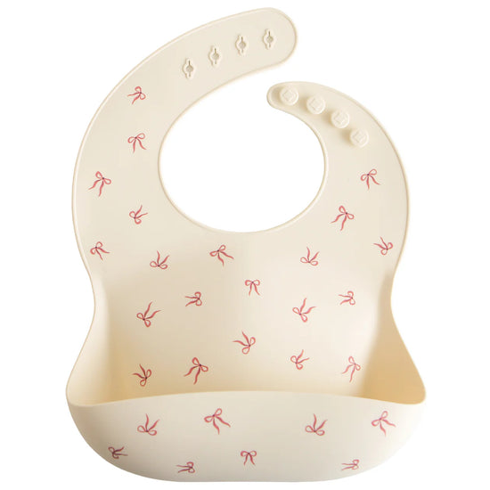 Silicone Baby Bib Bows