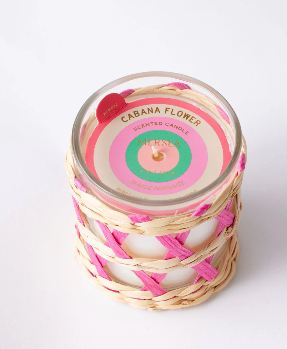 Cabana Flower Seagrass Candle