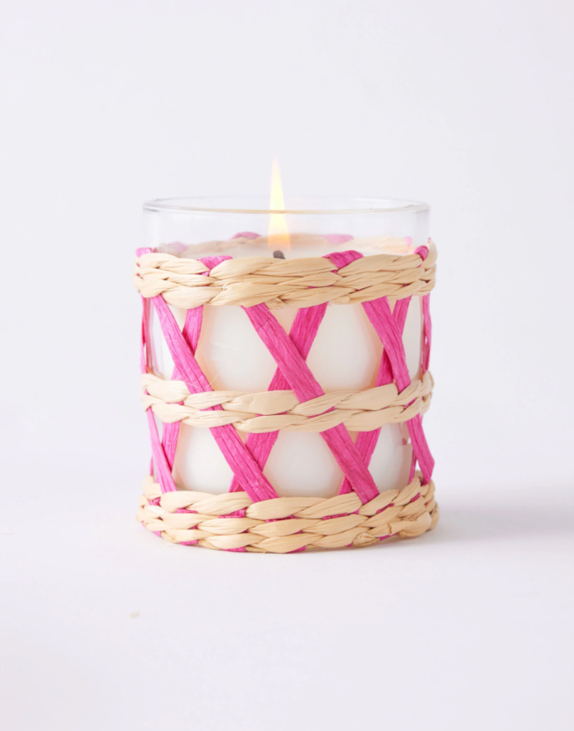 Cabana Flower Seagrass Candle