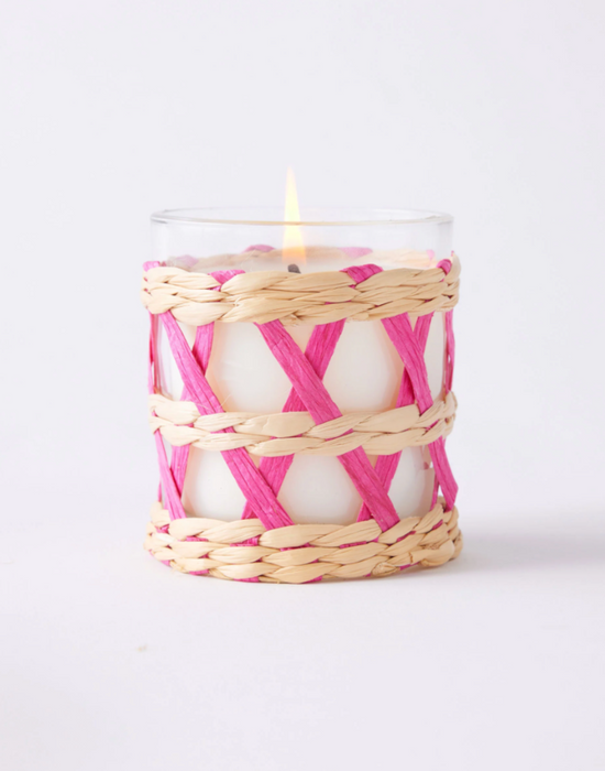 Cabana Flower Seagrass Candle