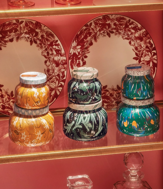 Pumpkin Dulce Pattern Play Petite Candle