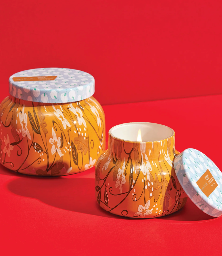 Pumpkin Dulce Pattern Play Petite Candle
