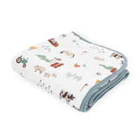 Original Cotton Muslin Quilt - Farmyard