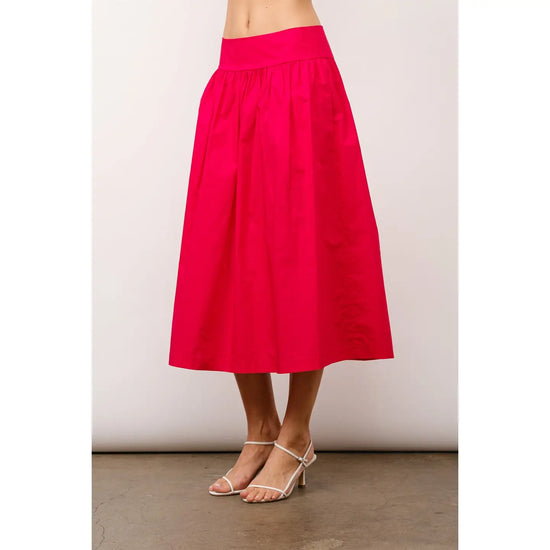 Hadley Gathered Midi Skirt