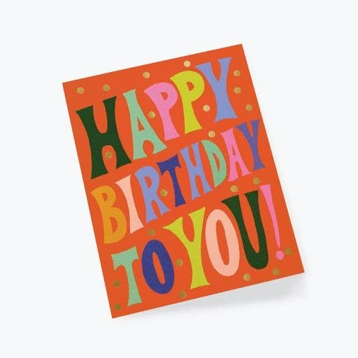 Groovy Birthday Card
