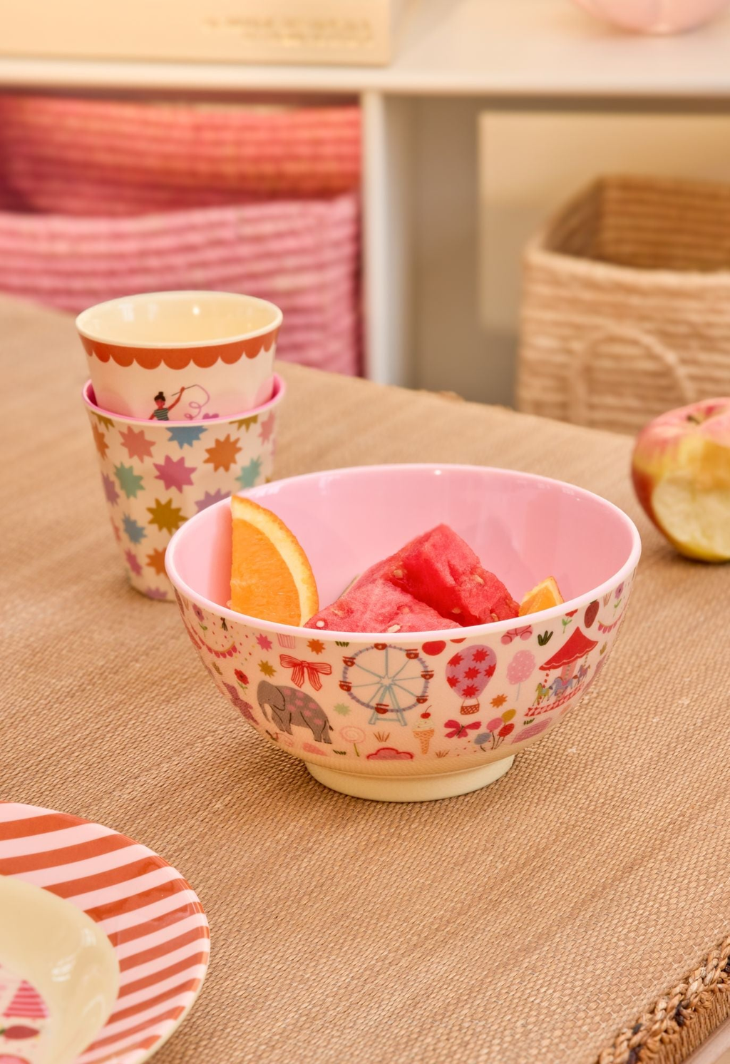 Fun Fair Pink Medium Melamine Bowl
