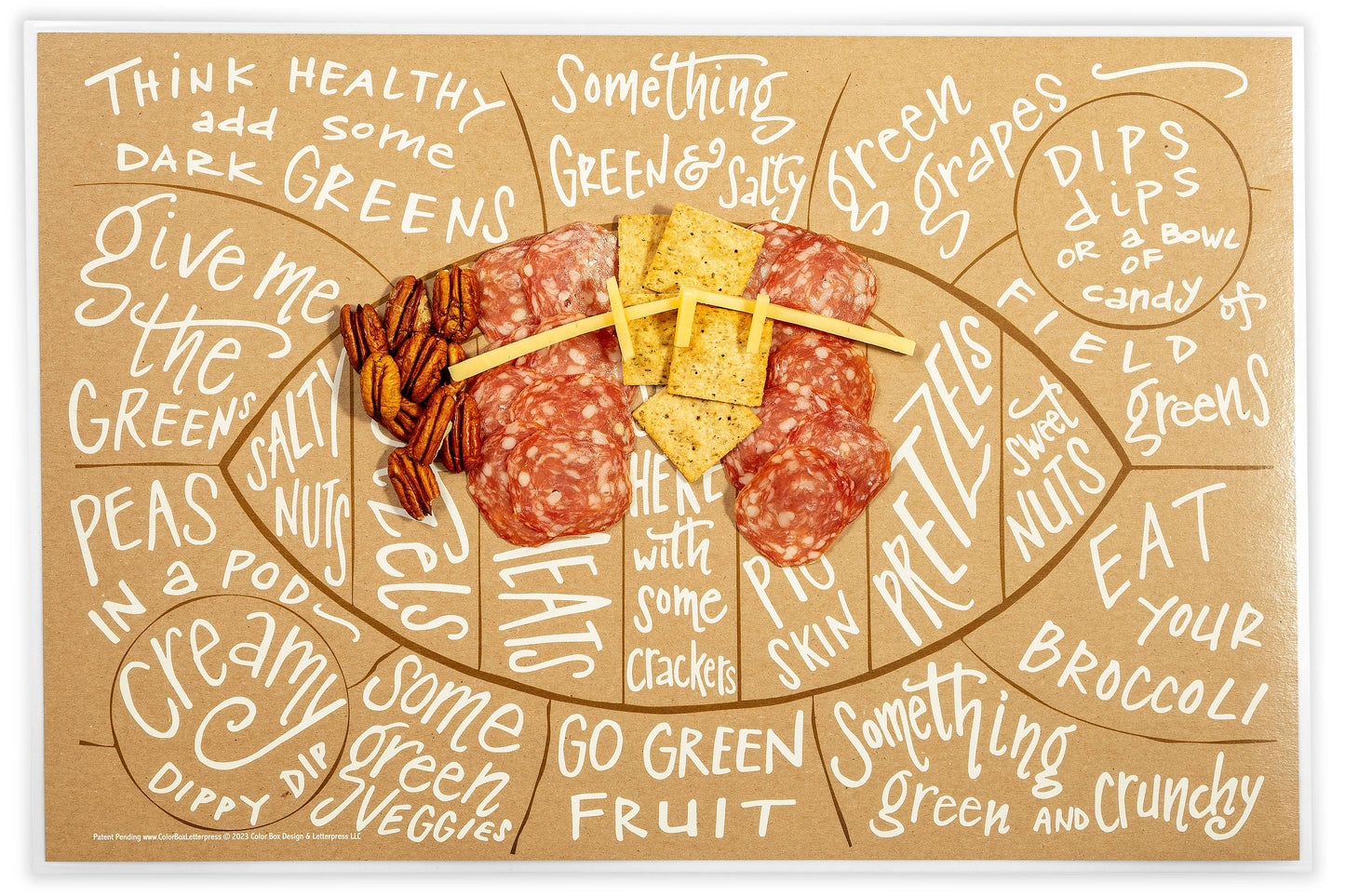 Football Charcuterie Cheat Sheet
