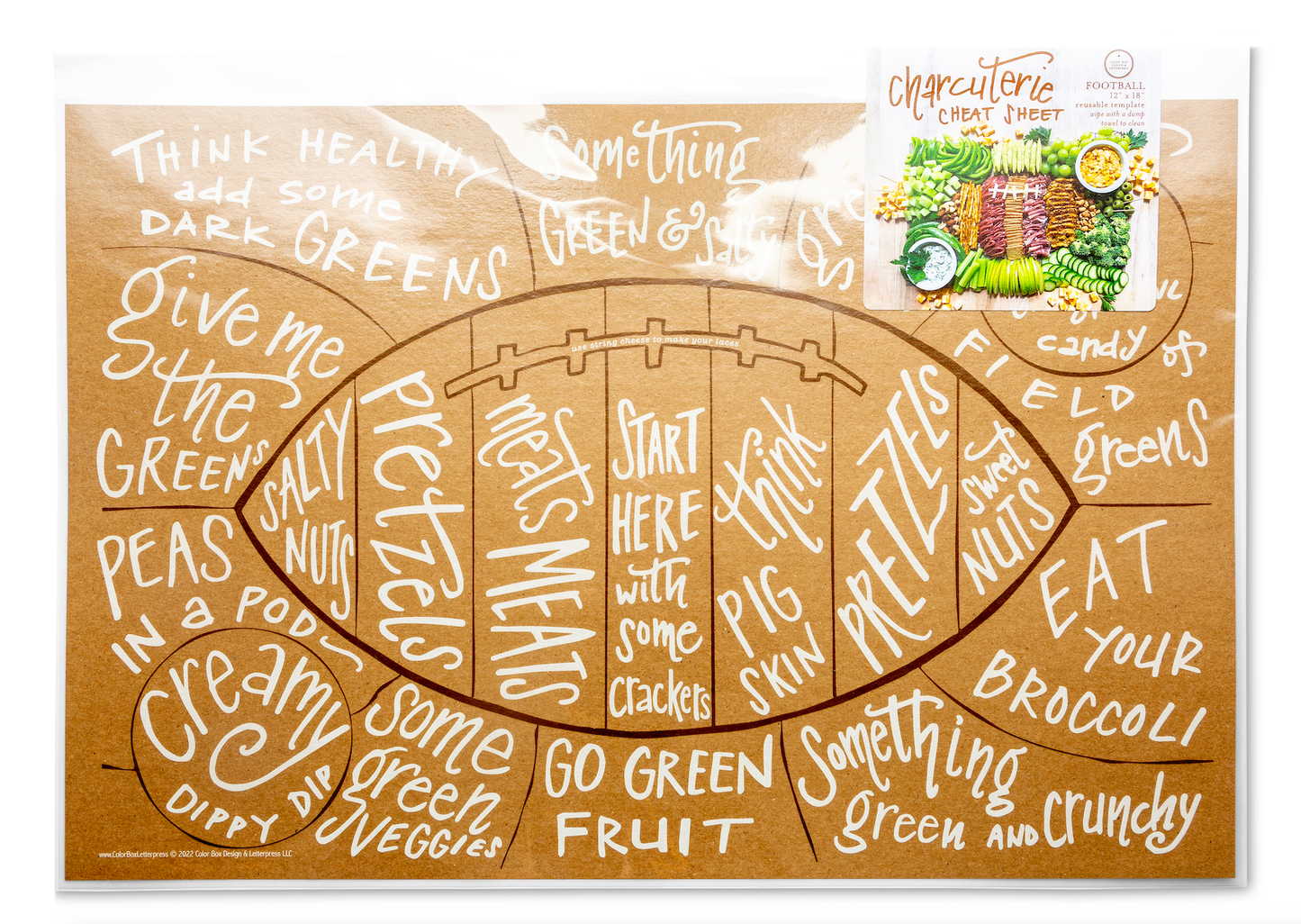Football Charcuterie Cheat Sheet