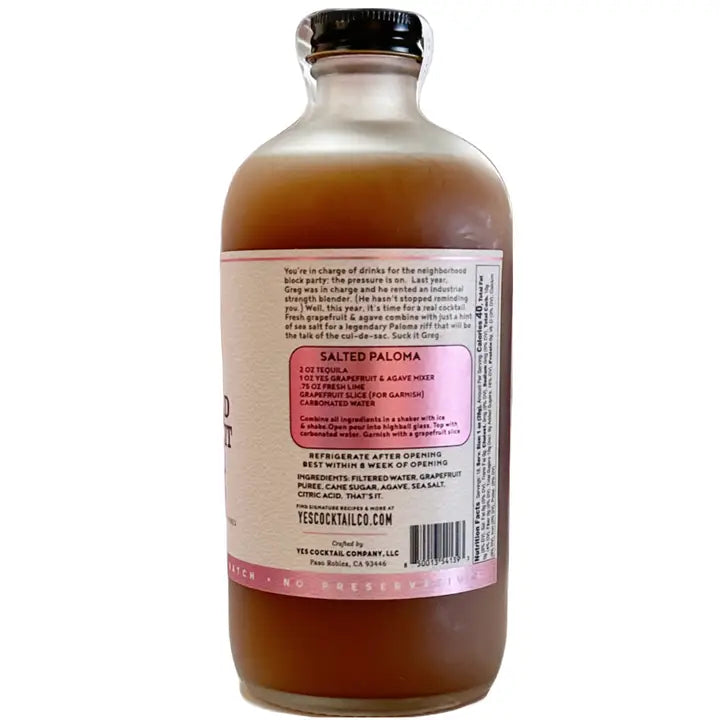 Sea Salted Grapefruit & Agave Cocktail Mixer
