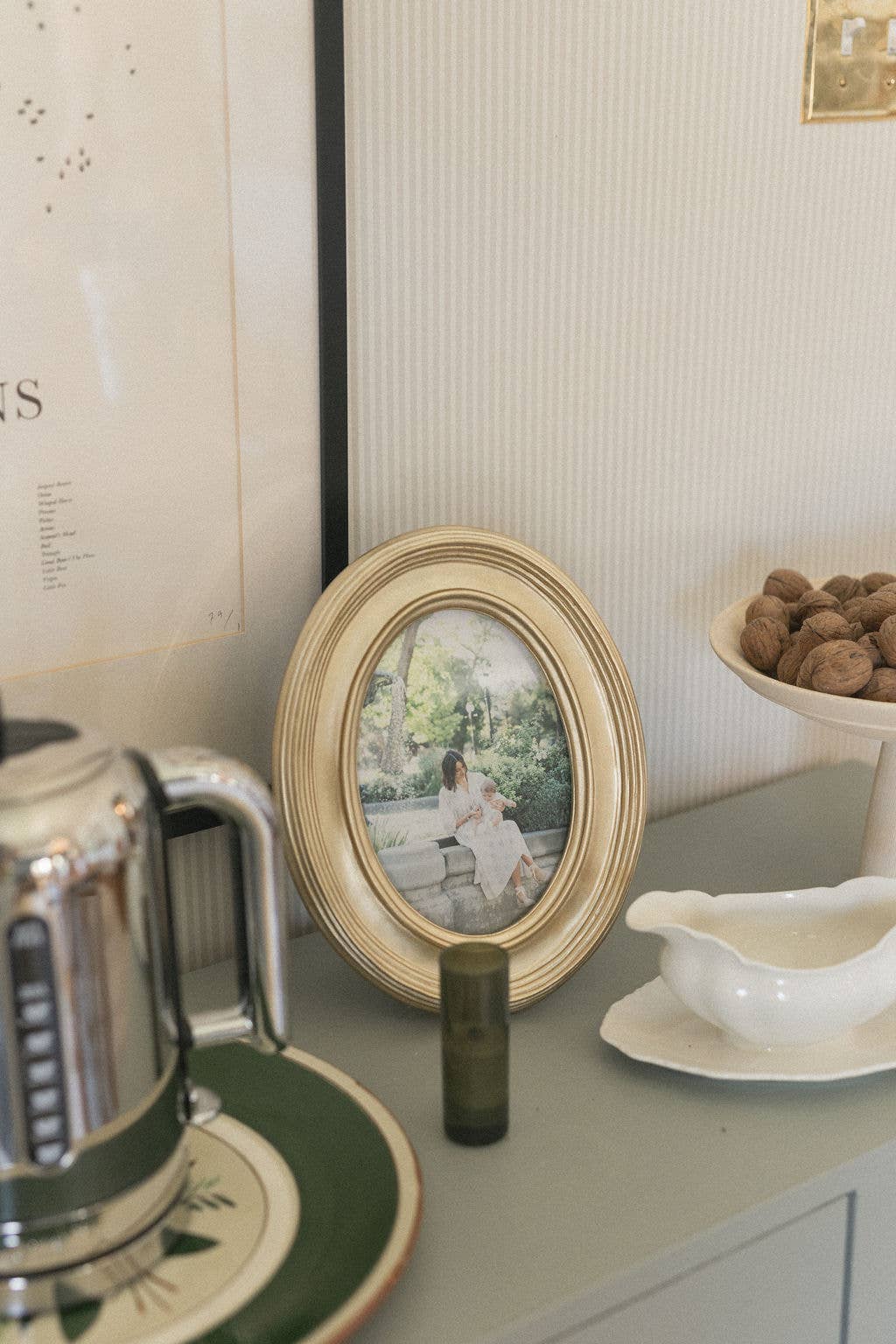 Gold Oval Photo Frame