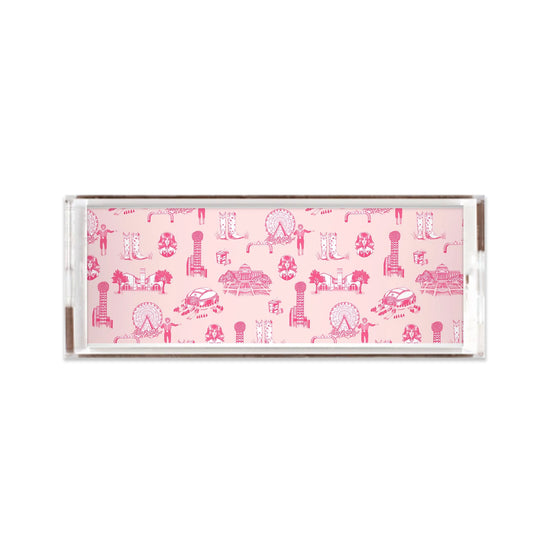 Dallas Toile Lucite Tray