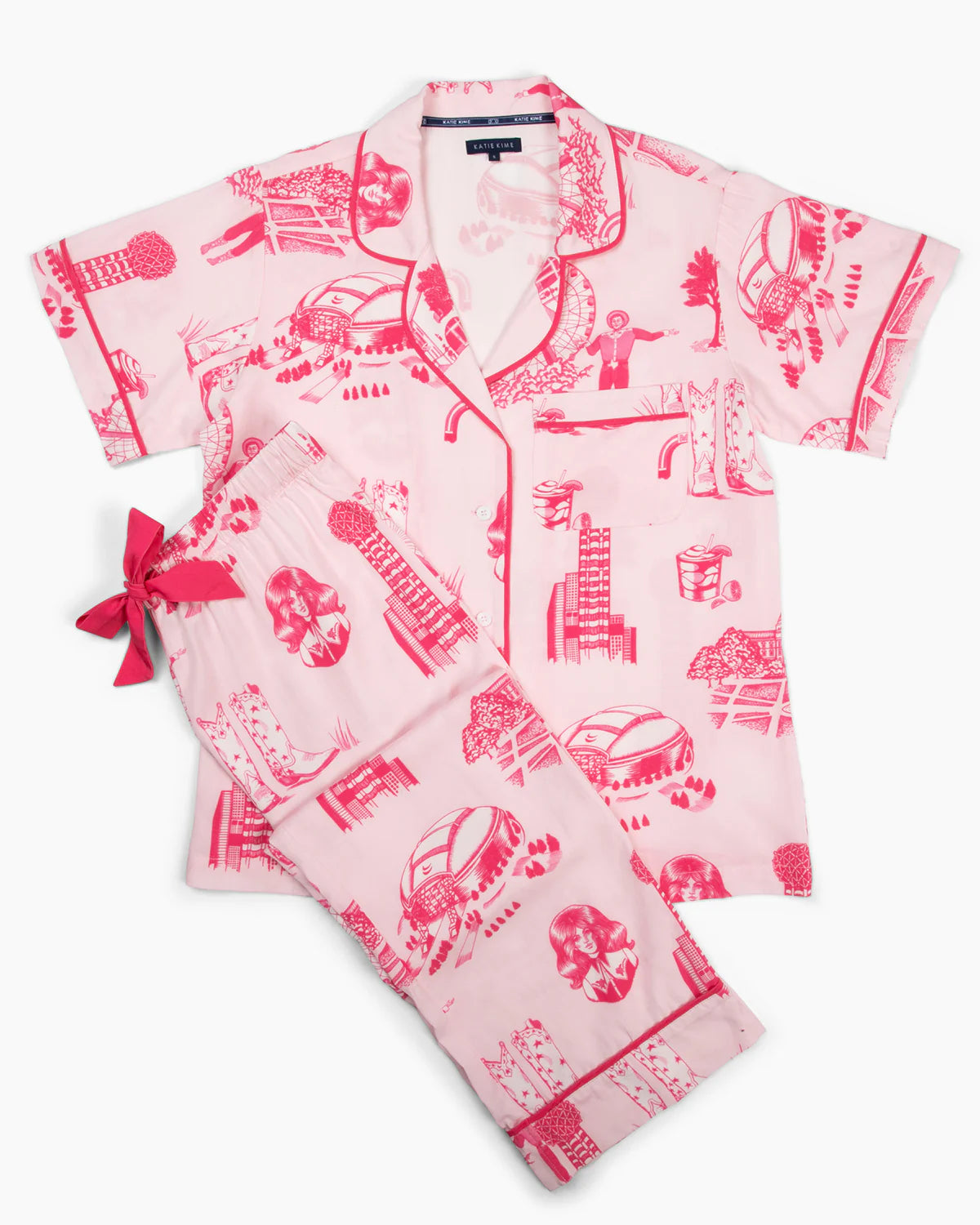 Dallas Toile Pajama Pants Set